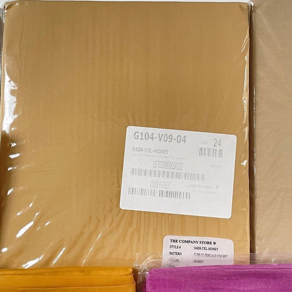 Lot of Sheets & Pillow Cases From The Company Store Cotton Twin XL Fitted & Flat - Picture 11 of 13